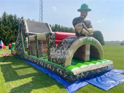 Military Inflatable Obstacle Boot Camp Challenge Inflatable